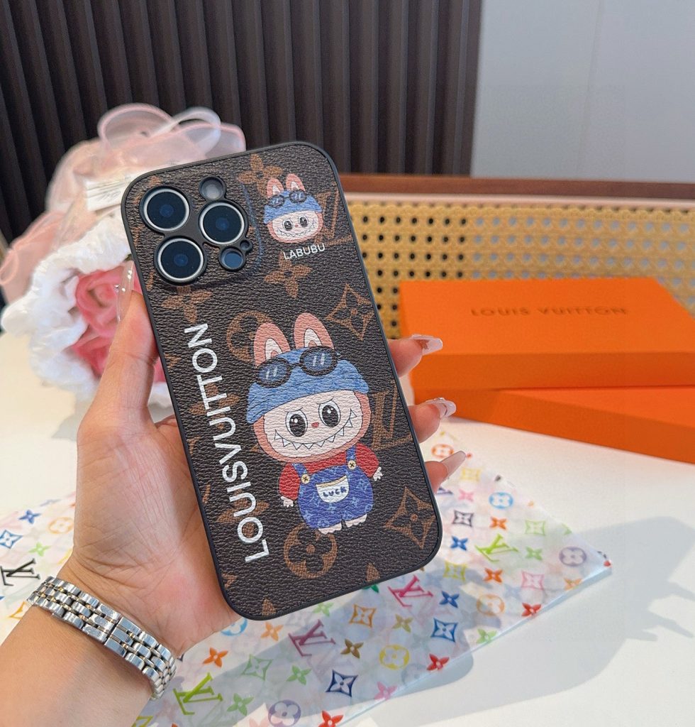iPhoneケースルイヴィトン ロゴ ポップなキャラクター iPhoneケース 🐰 - 画像 2