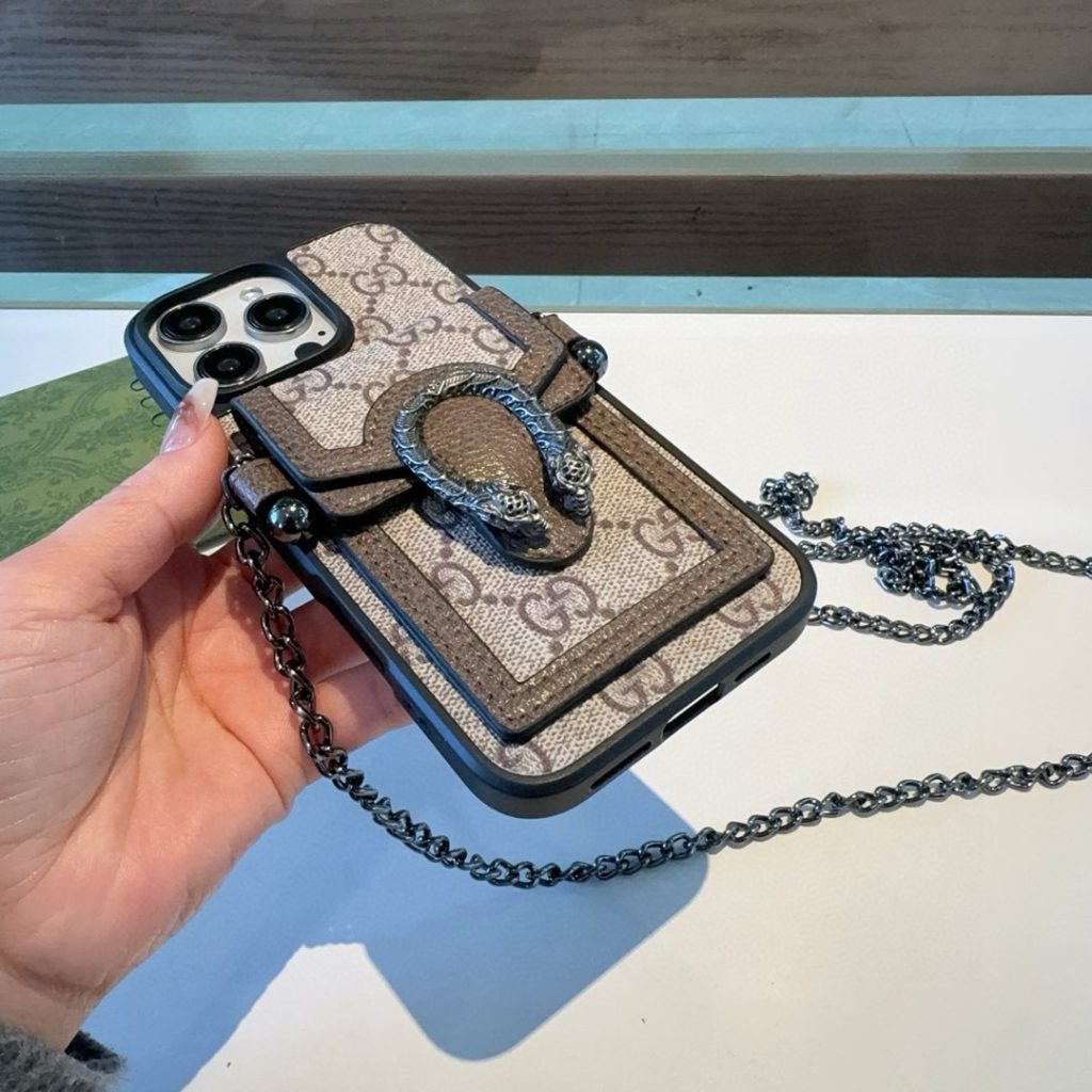 iPhoneケースGUCCI バッグ型スマホケース ショルダー 2色入 🌸 - 画像 7