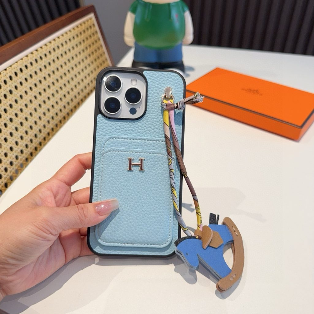 iPhoneケースエールメス iPhoneケース 2色入 カードポケット付き 🐎 - 画像 2