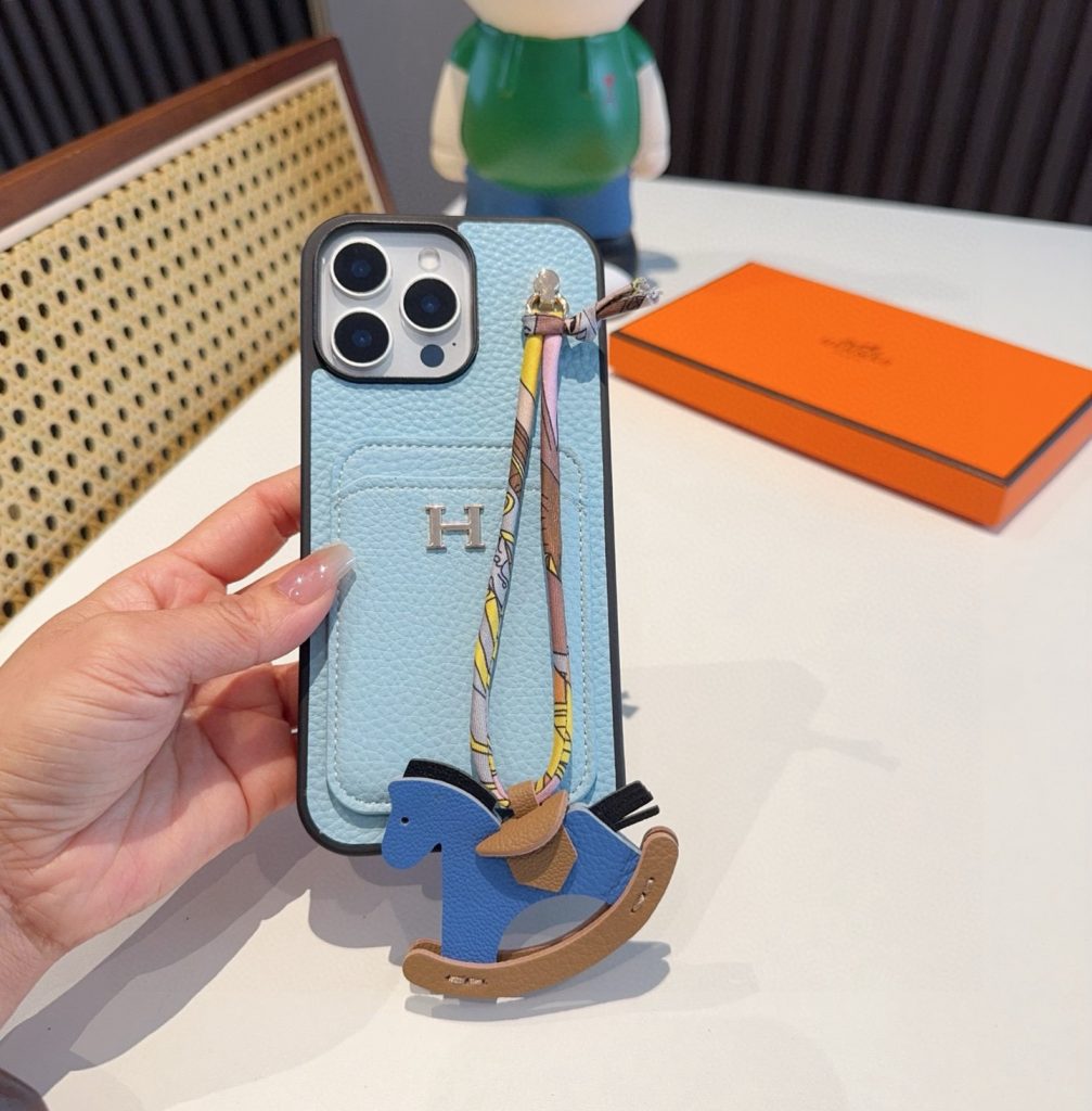 iPhoneケースエールメス iPhoneケース 2色入 カードポケット付き 🐎 - 画像 3