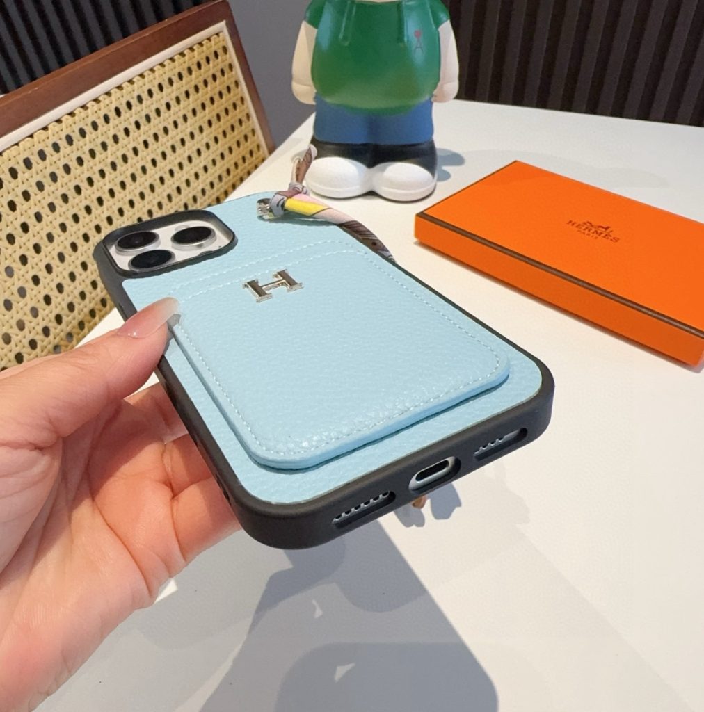 iPhoneケースエールメス iPhoneケース 2色入 カードポケット付き 🐎 - 画像 4