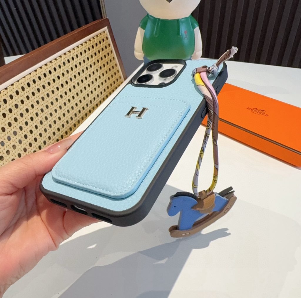 iPhoneケースエールメス iPhoneケース 2色入 カードポケット付き 🐎 - 画像 6