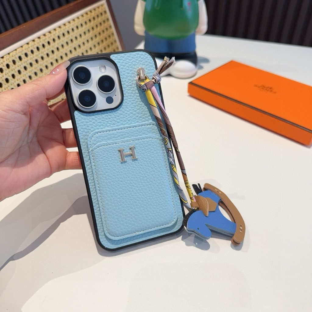 iPhoneケースエールメス iPhoneケース 2色入 カードポケット付き 🐎 - 画像 7