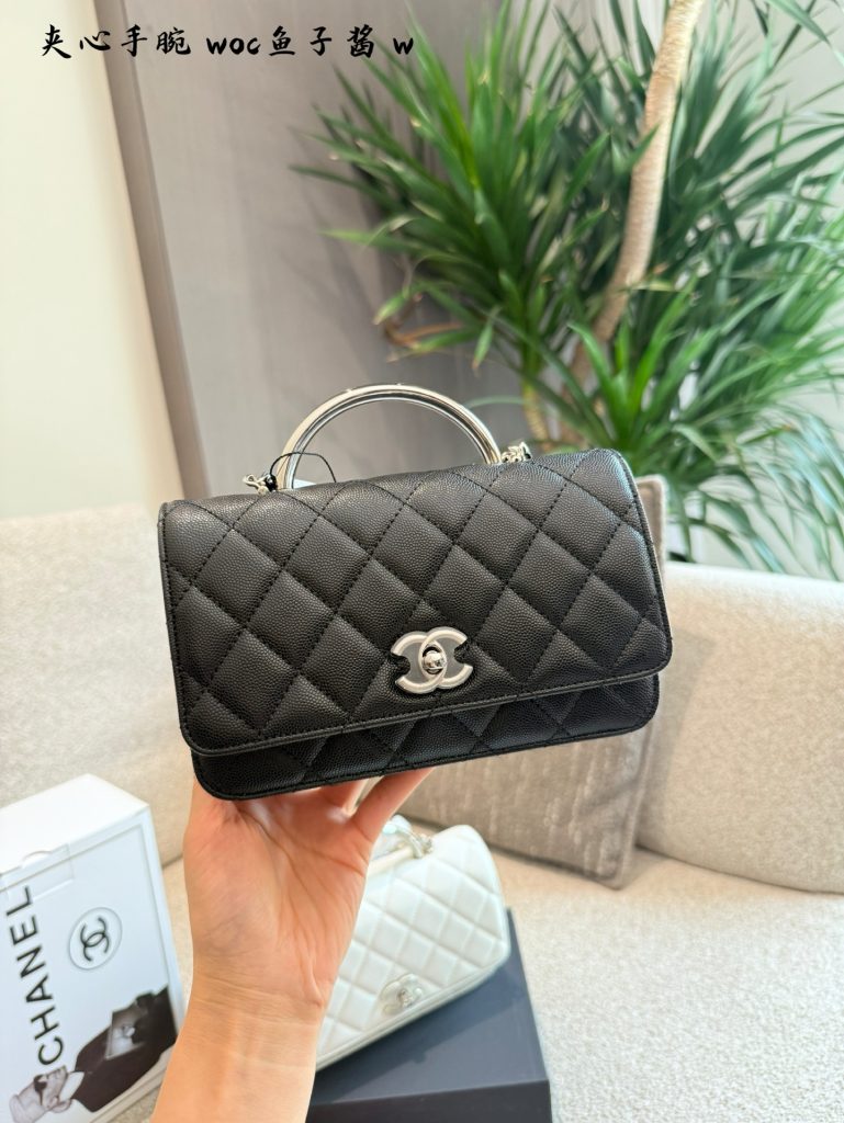 【CHANEL】定番 チェーンハンドバッグ 黒 ✨ - 画像 7