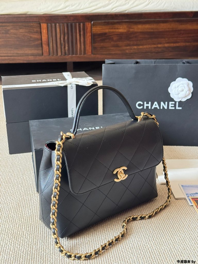 CHANEL ファッションバッグ 黒 2WAY ハンドバッグ 1個 - 画像 6