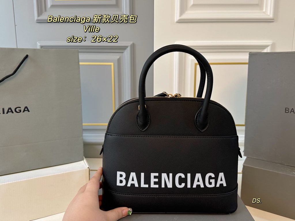 Balenciaga ベルト付き ボストンバッグ ブラック 26×22 🖤 - 画像 2