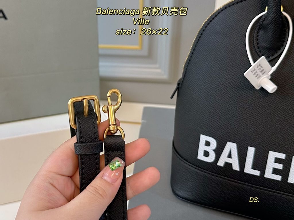 Balenciaga ベルト付き ボストンバッグ ブラック 26×22 🖤 - 画像 7