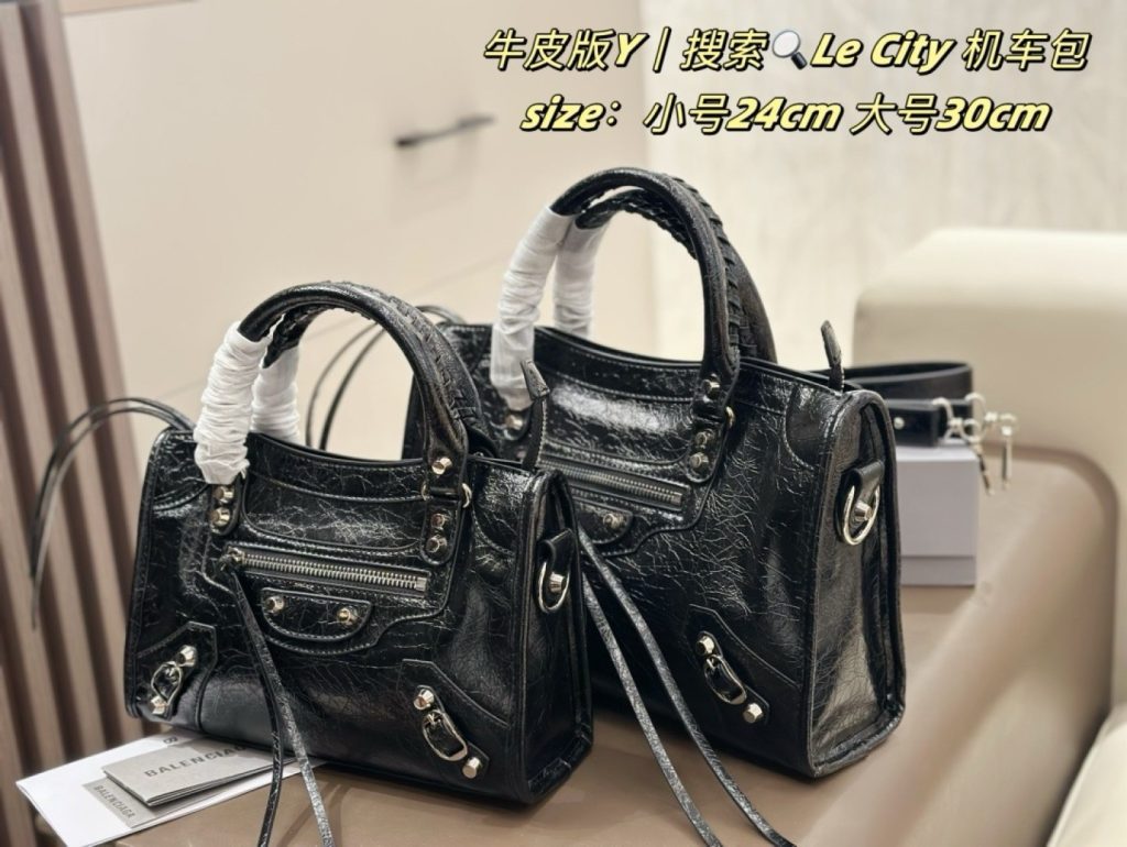 バレンシアガ レディース バッグ 2サイズ 24cm 30cm ブラック 🖤 - 画像 4