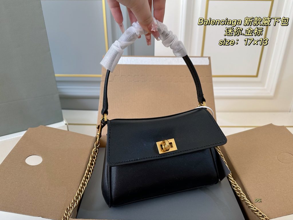 Balenciaga ミニ ミニ ブラック 17x13 ショルダーバッグ 🖤 - 画像 2