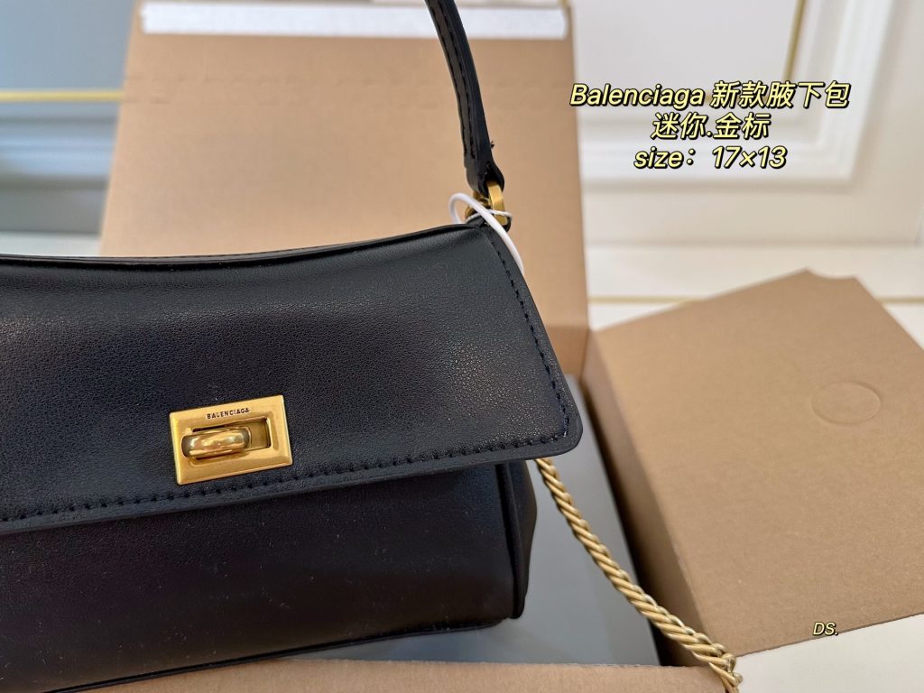 Balenciaga ミニ ミニ ブラック 17x13 ショルダーバッグ 🖤 - 画像 4