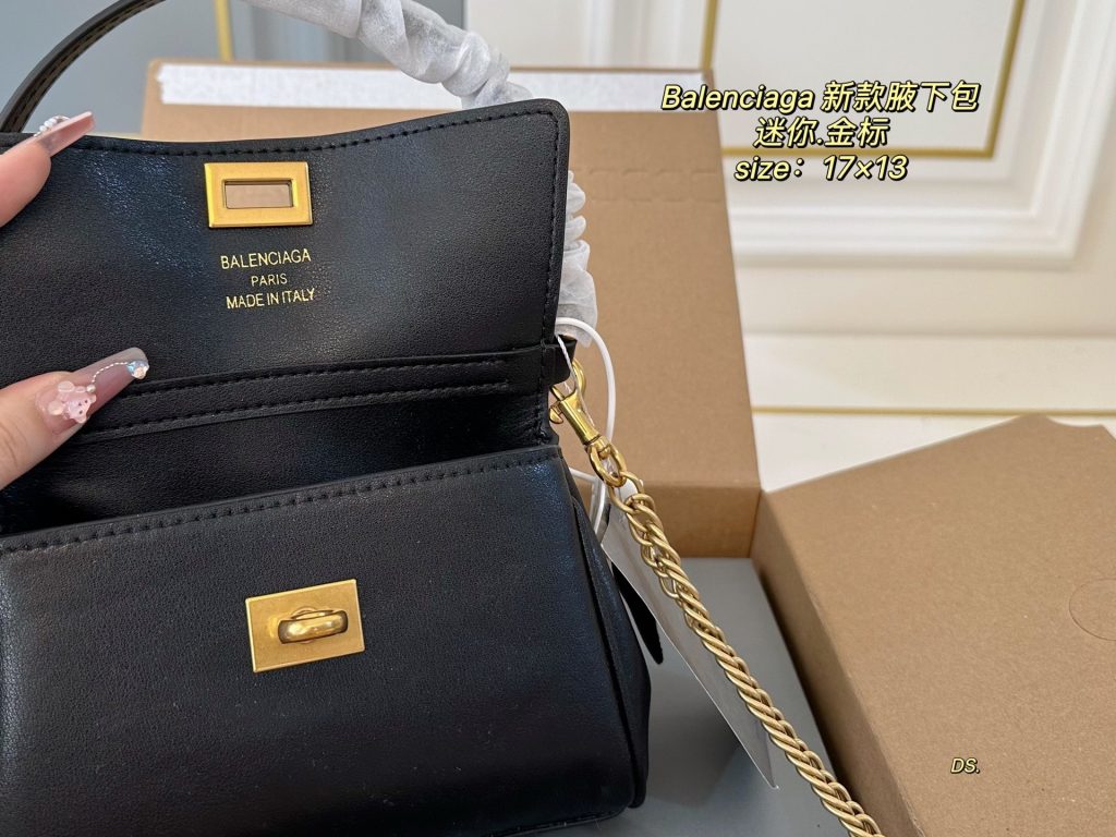 Balenciaga ミニ ミニ ブラック 17x13 ショルダーバッグ 🖤 - 画像 8