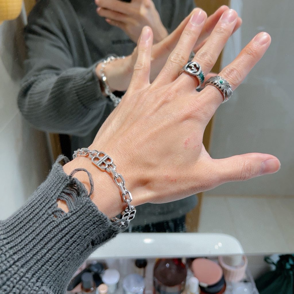 BALenciaga ブレスレット メンズ レディース 2色入 💎 - 画像 3