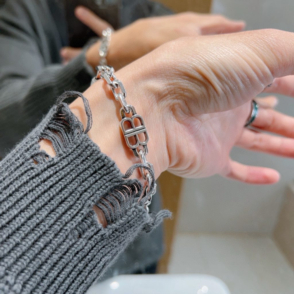 BALenciaga ブレスレット メンズ レディース 2色入 💎 - 画像 4