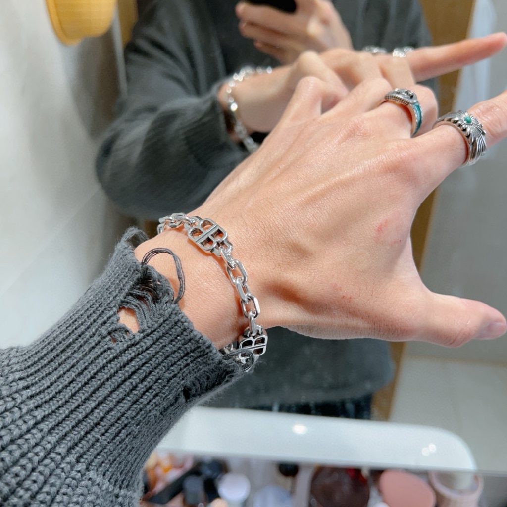 BALenciaga ブレスレット メンズ レディース 2色入 💎 - 画像 7