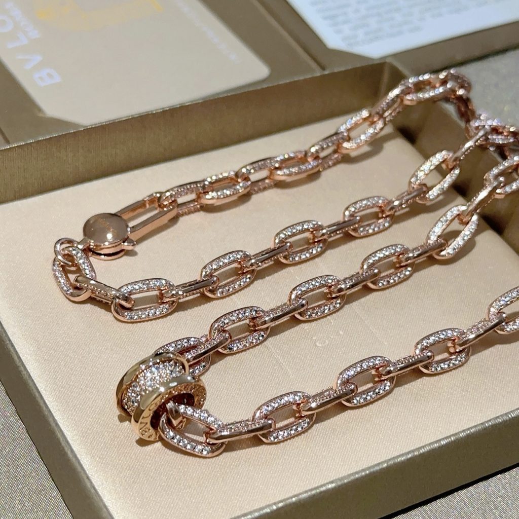 BVLGARI ネックレス 18Kローズゴールド ダイヤモンド チェーン 1本入 💎 - 画像 2