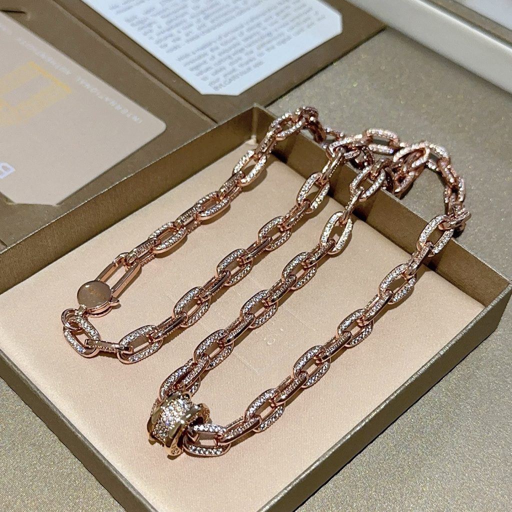 BVLGARI ネックレス 18Kローズゴールド ダイヤモンド チェーン 1本入 💎 - 画像 5