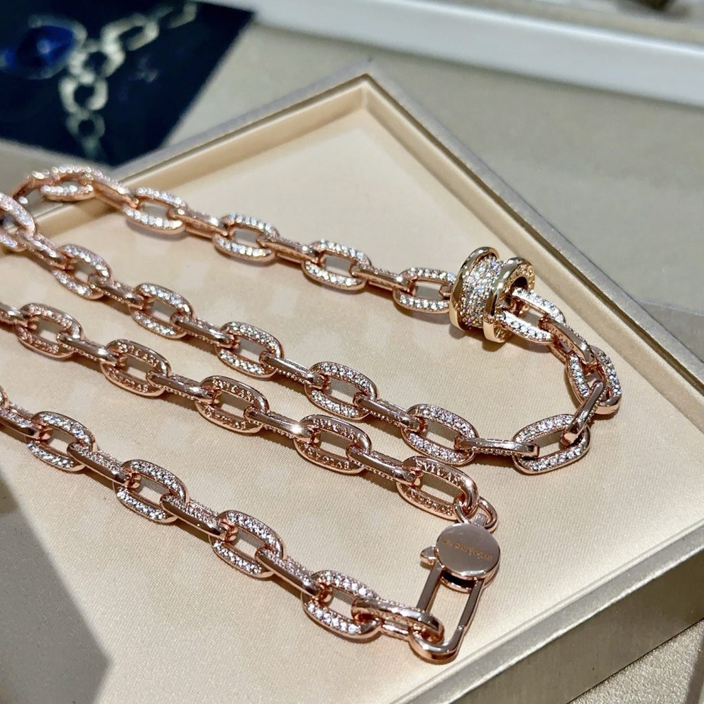 BVLGARI ネックレス 18Kローズゴールド ダイヤモンド チェーン 1本入 💎 - 画像 7