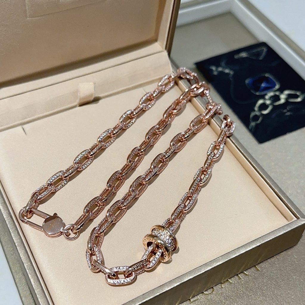 BVLGARI ネックレス 18Kローズゴールド ダイヤモンド チェーン 1本入 💎 - 画像 8