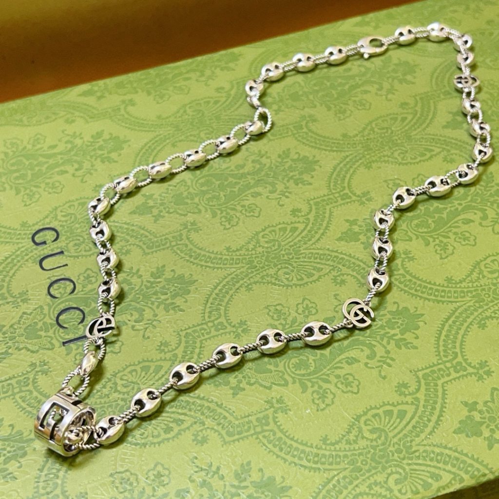 GUCCI ネックレス シルバー メタル 2way 色違い 2種類 2本セット 💎 - 画像 5