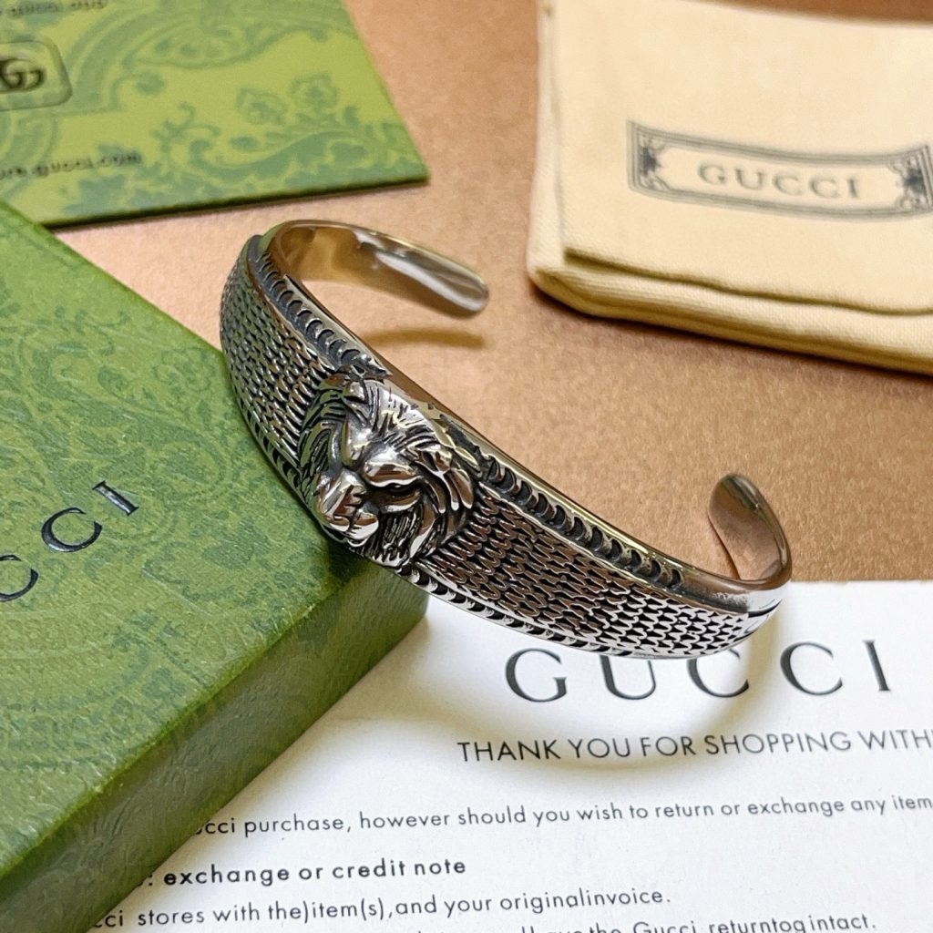 GUCCI リング メンズ メタル ブレスレット シルバー 1色入 💎 - 画像 4