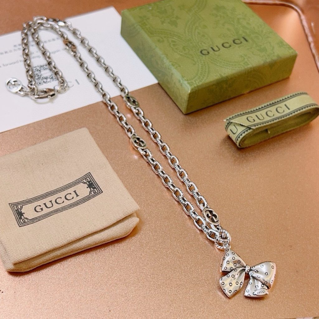 GUCCI ネックレス ポイズンボウ 1色 🎁 - 画像 2