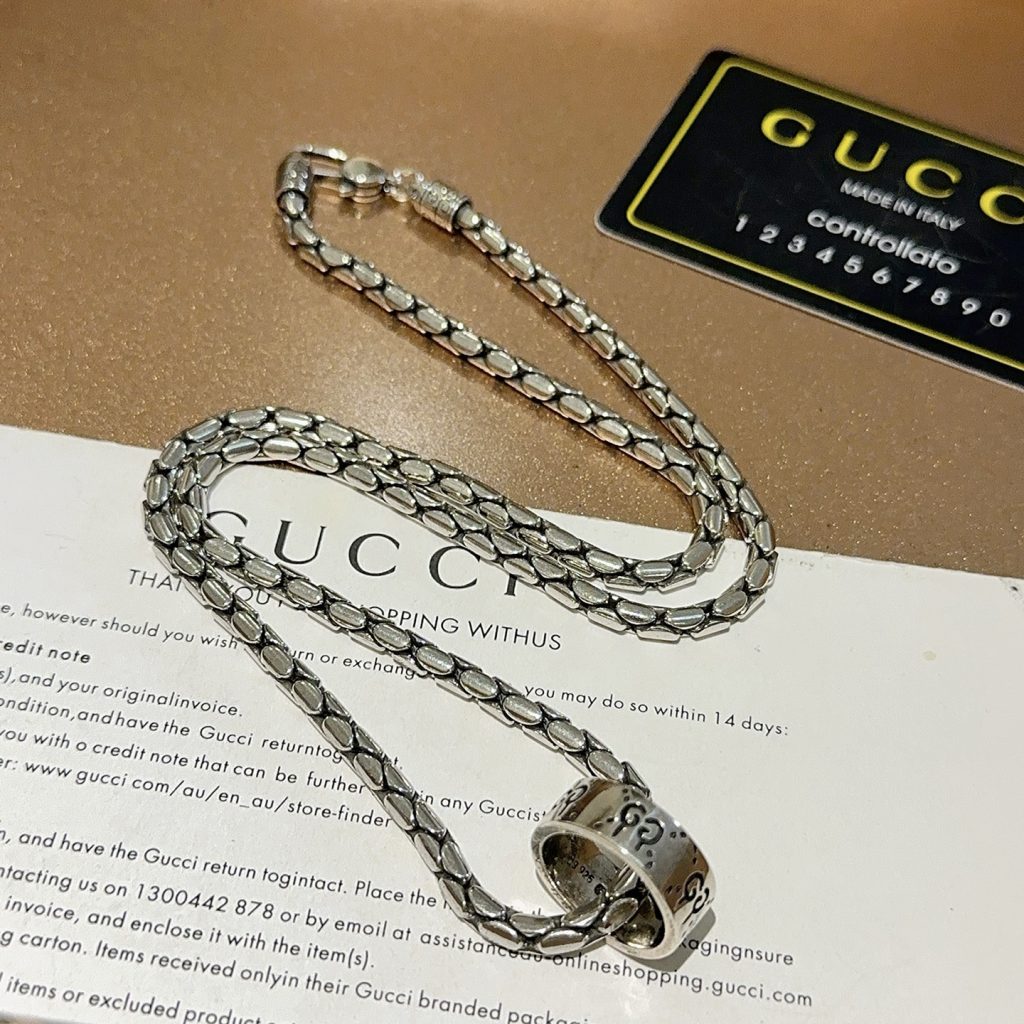 GUCCI ネックレス 1色 シルバー メンズ ギフト 🎁 - 画像 4