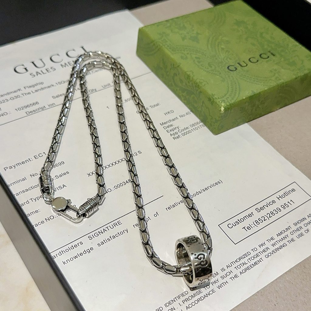 GUCCI ネックレス 1色 シルバー メンズ ギフト 🎁 - 画像 5