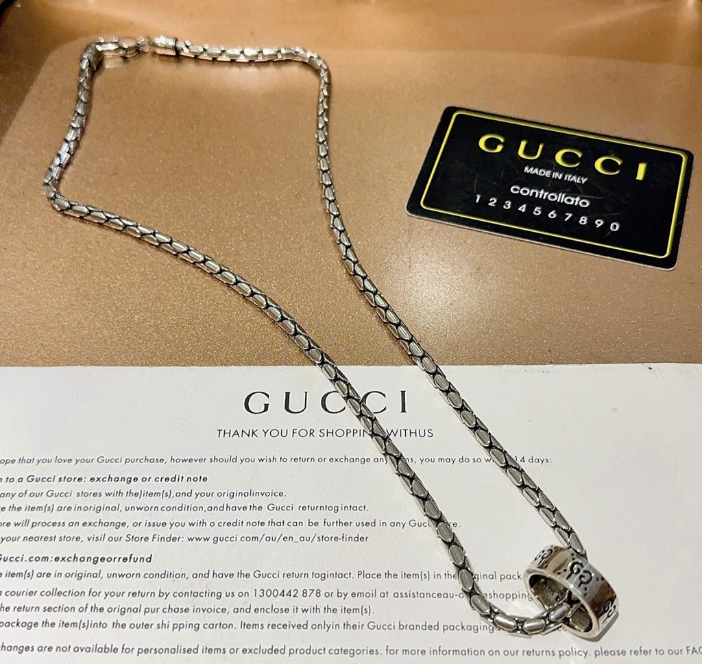 GUCCI ネックレス 1色 シルバー メンズ ギフト 🎁 - 画像 7