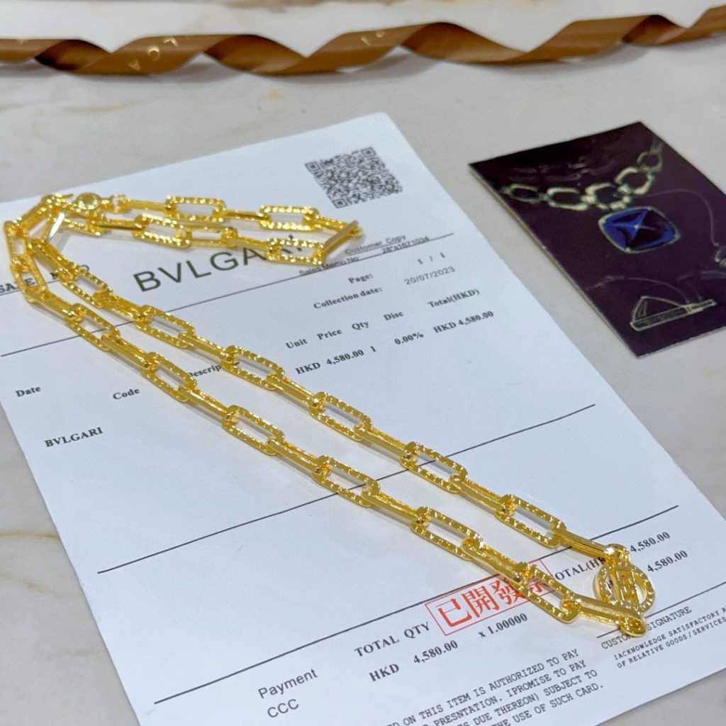 BVLGARI ネックレス メンズ レディース 金メッキ 4色入 🌟 - 画像 8