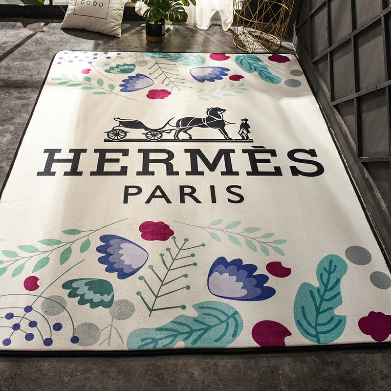 カーペット　エルメス/HERMES　絨毯じゅうたん　ラグマット　子供プレイマット　ウォッシャブル　吸水マット滑り止め付洗える - 画像 2