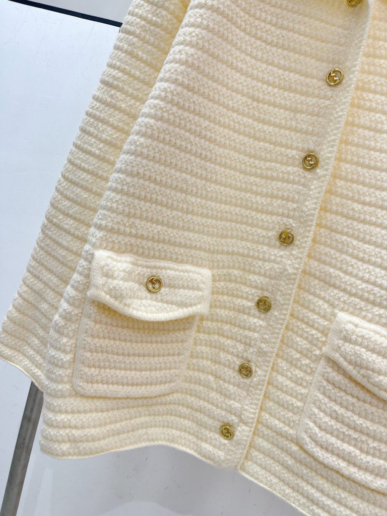 GUCCI ニットカーディガン レディース クルーネック 1色 - 画像 5
