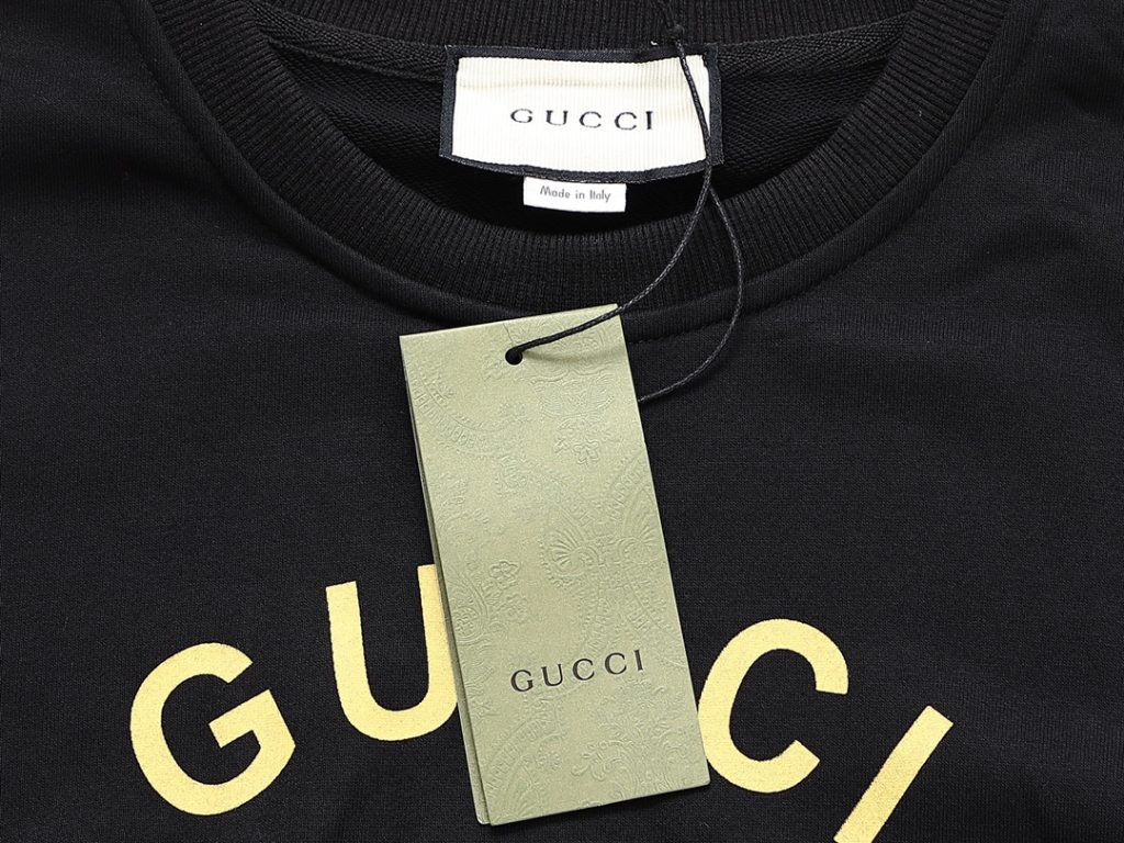 GUCCI ロゴプリント 半袖スウェット 黒 1色入 - 画像 7
