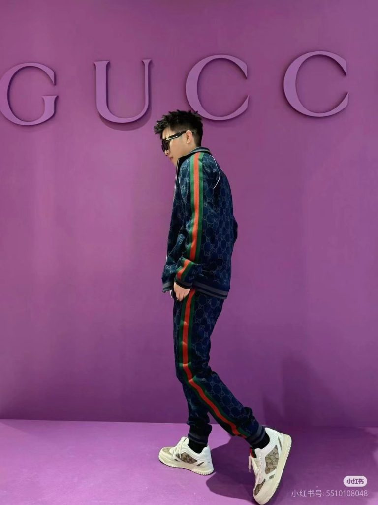 GUCCI ジャージパンツ メンズ ネイビー 1色 - 画像 5