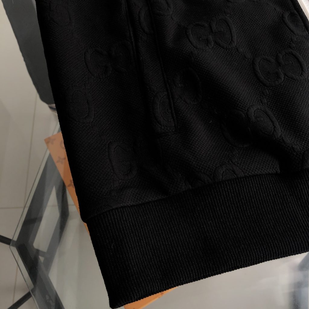 GUCCI メンズ トラックジャケット 黒 レッド/ネイビー/ホワイトストライプ 1色 - 画像 6