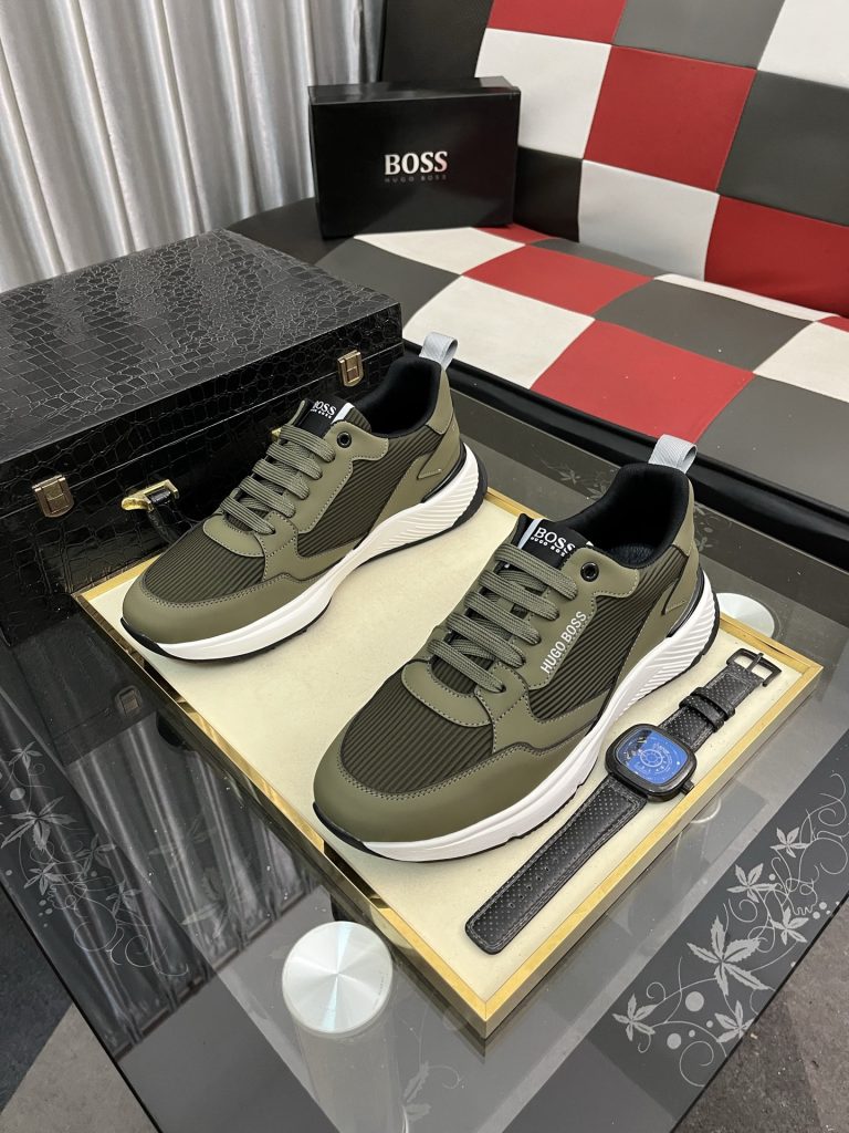 HUGO BOSS メンズ スニーカー オリー ブラック 1色入 🥾 - 画像 2