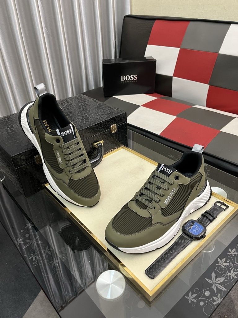 HUGO BOSS メンズ スニーカー オリー ブラック 1色入 🥾 - 画像 3
