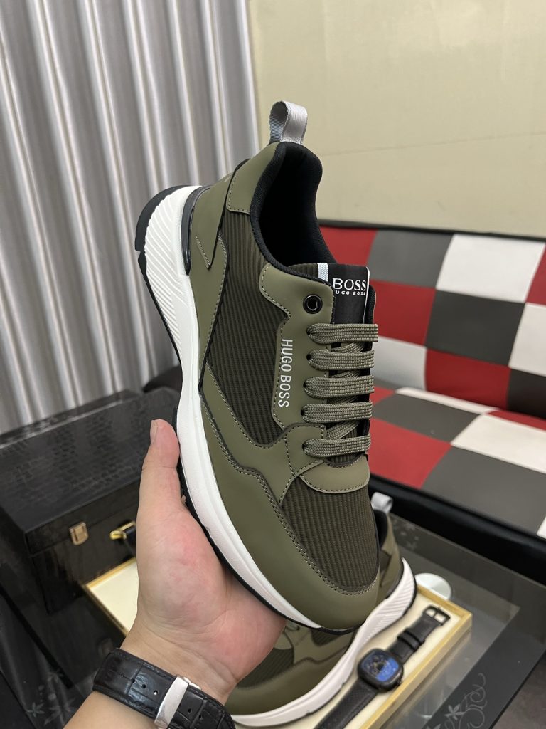 HUGO BOSS メンズ スニーカー オリー ブラック 1色入 🥾 - 画像 4