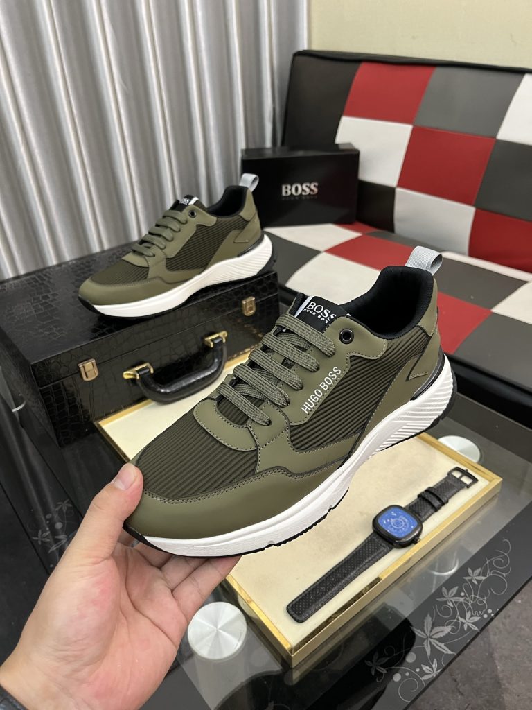 HUGO BOSS メンズ スニーカー オリー ブラック 1色入 🥾 - 画像 5