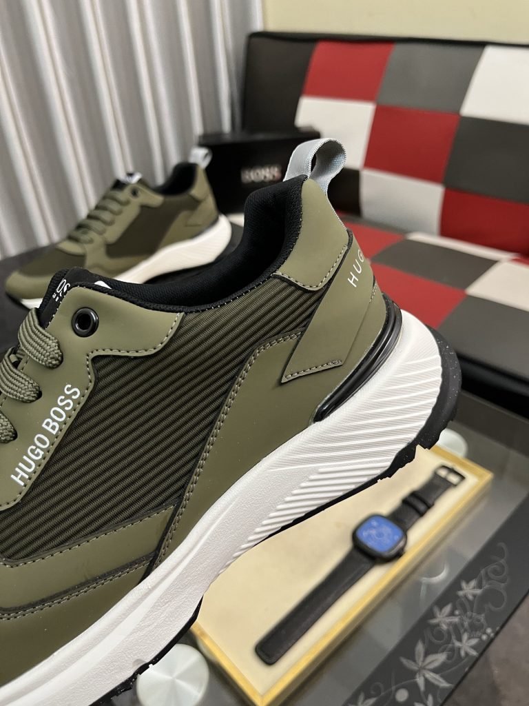 HUGO BOSS メンズ スニーカー オリー ブラック 1色入 🥾 - 画像 7