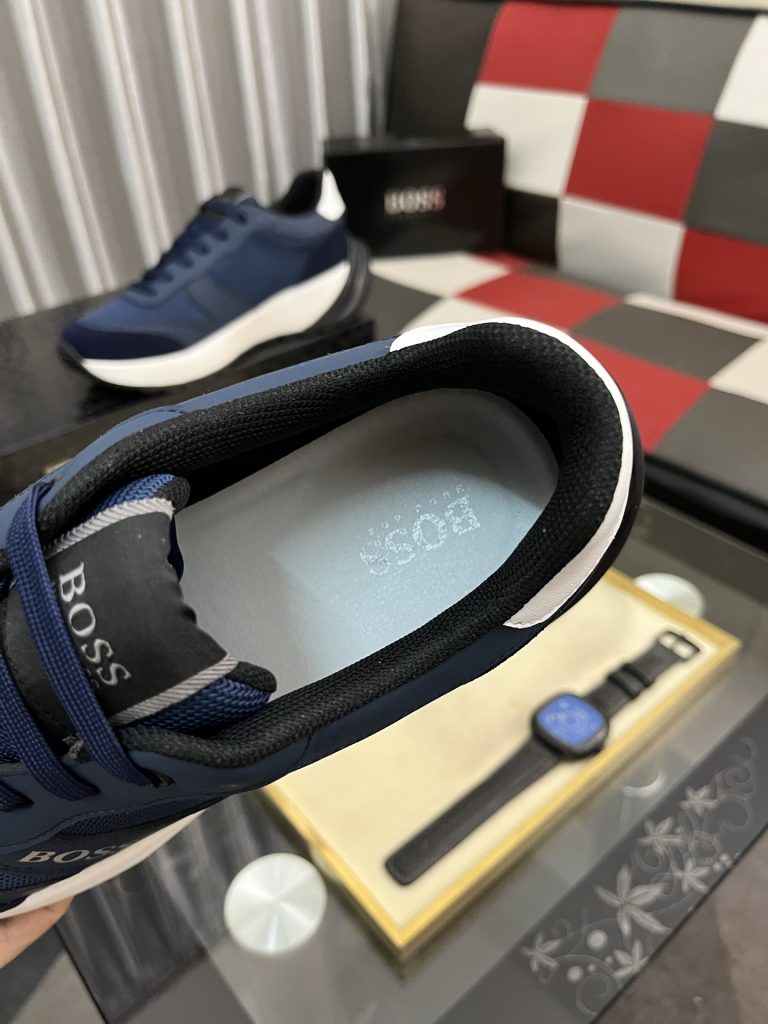 HUGO BOSS メンズ スニーカー ブルーメッシュ 3色 ファッションシューズ 🇩🇪 - 画像 8