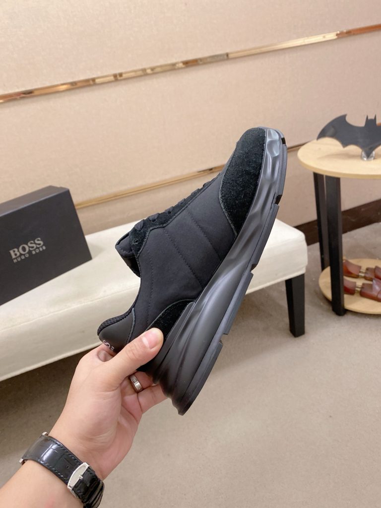 HUGO BOSS メンズ スニーカー 3色 ブラック ホワイト ブルー 本革 4色入 🖤 - 画像 6