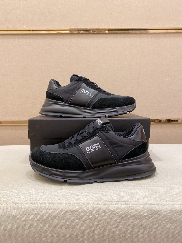 HUGO BOSS メンズ スニーカー 3色 ブラック ホワイト ブルー 本革 4色入 🖤 - 画像 8