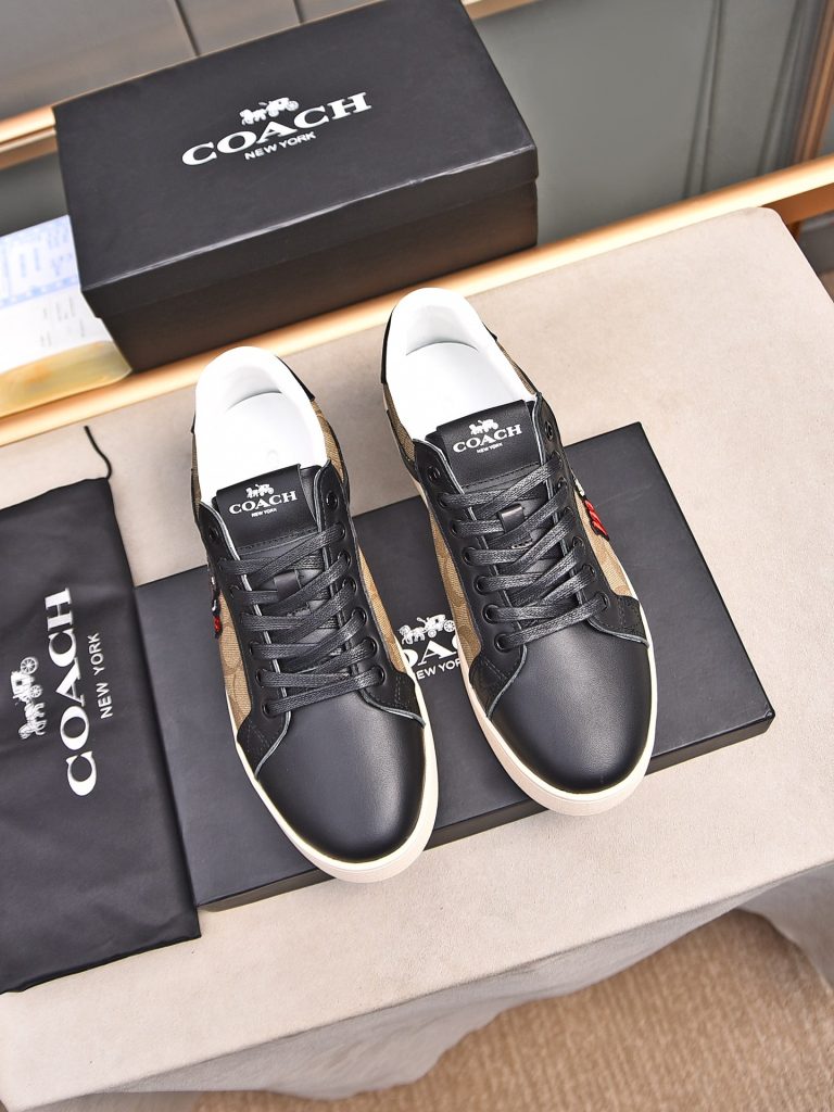 COACH メンズ スニーカー レザー デザイン 1色 カジュアル スタイル 🐭 - 画像 7
