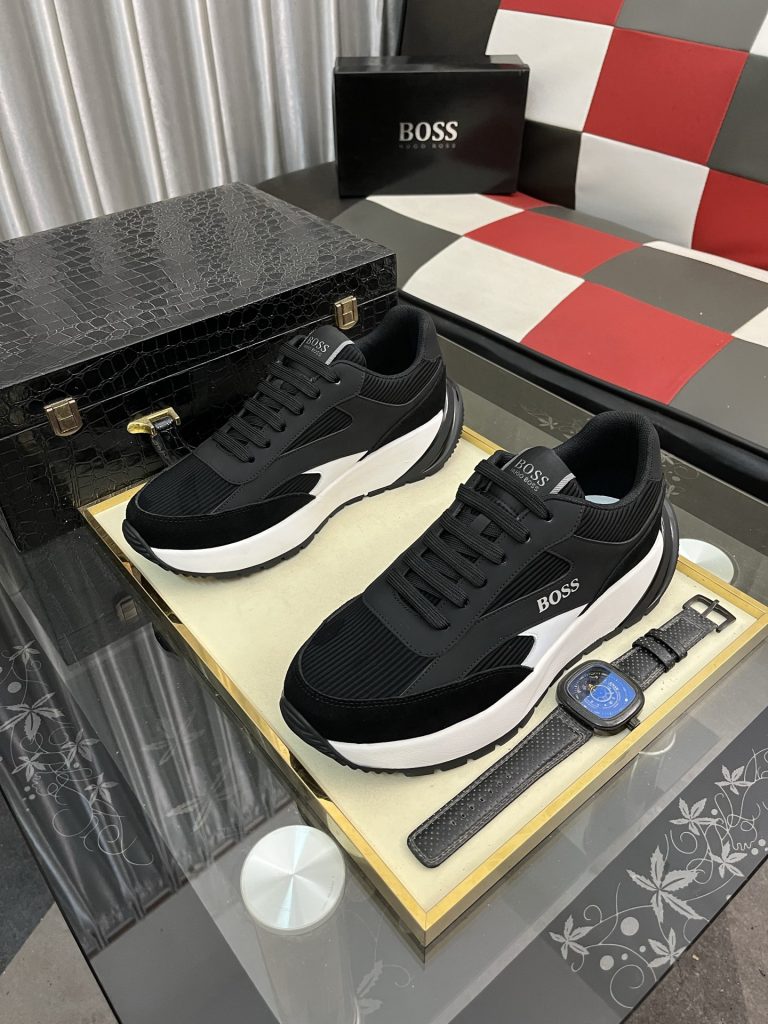 黒 メンズ スニーカー BOSS ブランド 2色展開 送料無料 🚚 - 画像 2