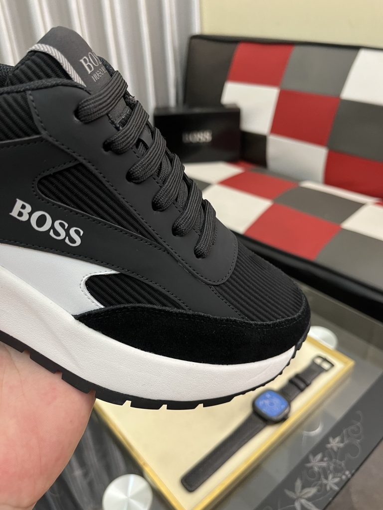 黒 メンズ スニーカー BOSS ブランド 2色展開 送料無料 🚚 - 画像 6