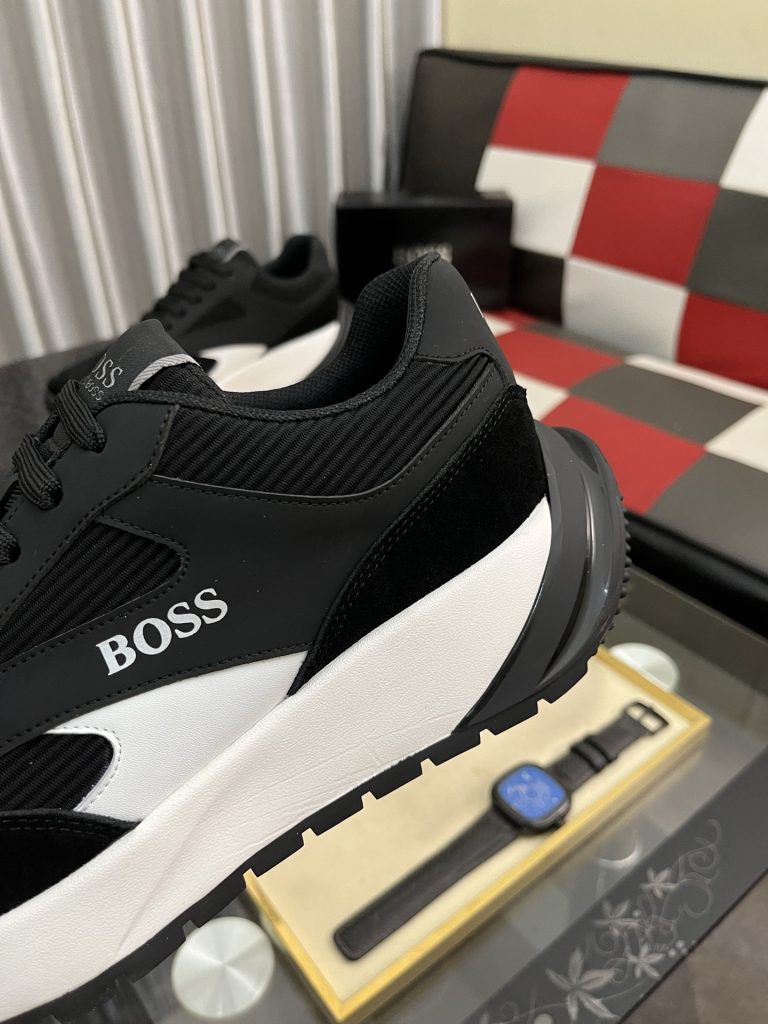 黒 メンズ スニーカー BOSS ブランド 2色展開 送料無料 🚚 - 画像 7