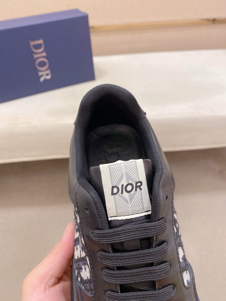 Dior メンズ スニーカー 黒 ディオール ダブルD ロゴ プラットフォーム 2色入 🖤 - 画像 6