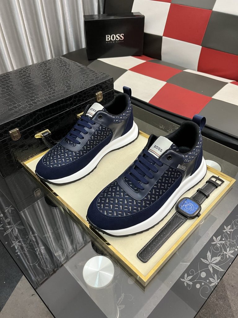 HUGO BOSS メンズスニーカー ブルー 2色展開 🎒 - 画像 2