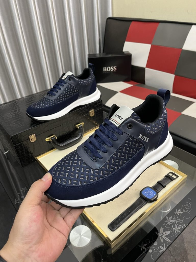 HUGO BOSS メンズスニーカー ブルー 2色展開 🎒 - 画像 5