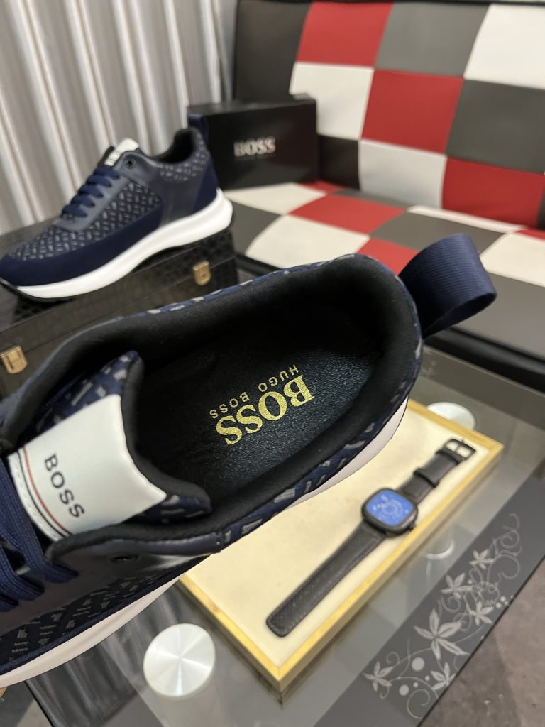 HUGO BOSS メンズスニーカー ブルー 2色展開 🎒 - 画像 8
